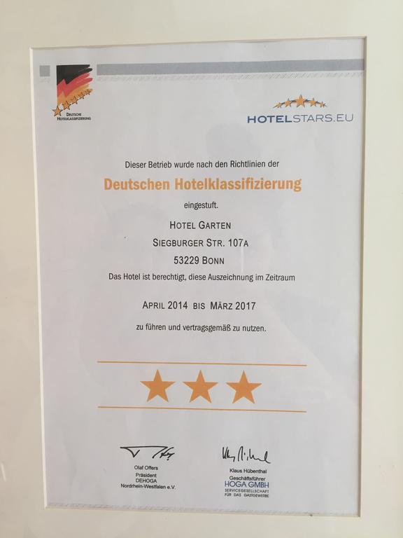 Hotel Garten Bonn Extérieur photo